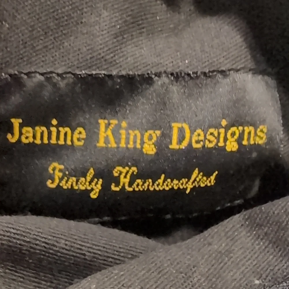 Janine King Designs fabric floral pattern adjustable strap cross body